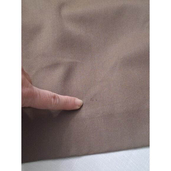 Kristen Blake 100% Wool Trench Coat Belted Sz L 12 Tan Long Winter Vtg USA Flaw - Picture 15 of 16